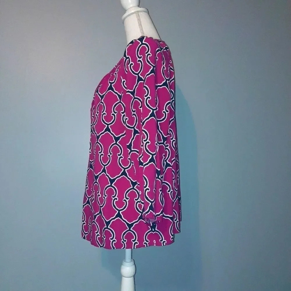 crown & ivy Pink and Blue Blouse - Picture 5 of 9